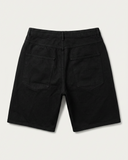 BUSI Biggie Shorts Black denim shorts, back product shot
