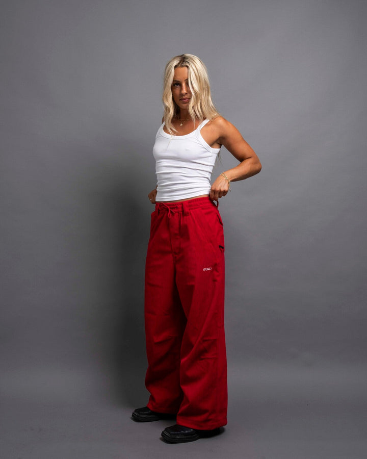 BIGGIE CORD PANT RED