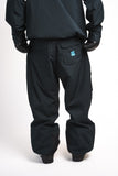 BUSI Biggie Cargo Pant Light Black snowboard and ski pants, back view on model
