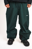 BUSI Biggie Pant Light Green snowboard and ski pants, front view on model