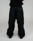 BUSI Biggie Pant Black snowboard and ski pants, back view on model