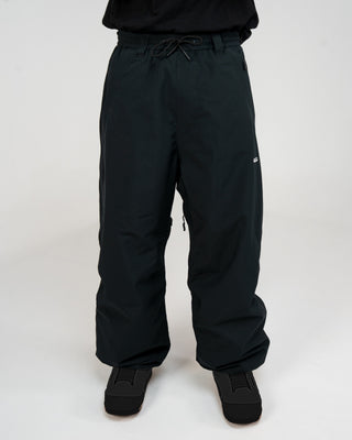BUSI Biggie Pant Black snowboard and ski pants, front view on model