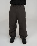 BUSI Biggie Pant Brown snowboard and ski pants, front view on model