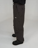 BUSI Biggie Pant Brown snowboard and ski pants, side view on model