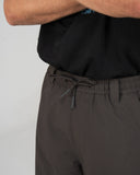 BUSI Biggie Pant Brown snowboard and ski pants, waistband and drawstring detail