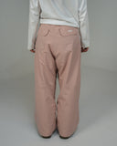 BUSI Biggie Pant Dusty Pink snowboard and ski pants, back view on model