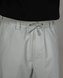 BUSI Biggie Pant Light Grey snowboard and ski pants, waistband and drawstring detail