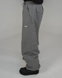 BUSI Biggie Pant Steel Grey snowboard and ski pants, side view on model
