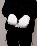 BUSI O.G Gloves White snowboard and ski gloves, on model